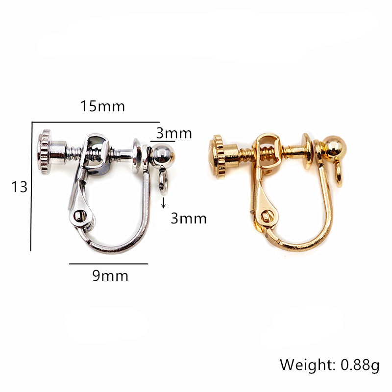 Screw ear clip welding 3mm bead cross ring style o