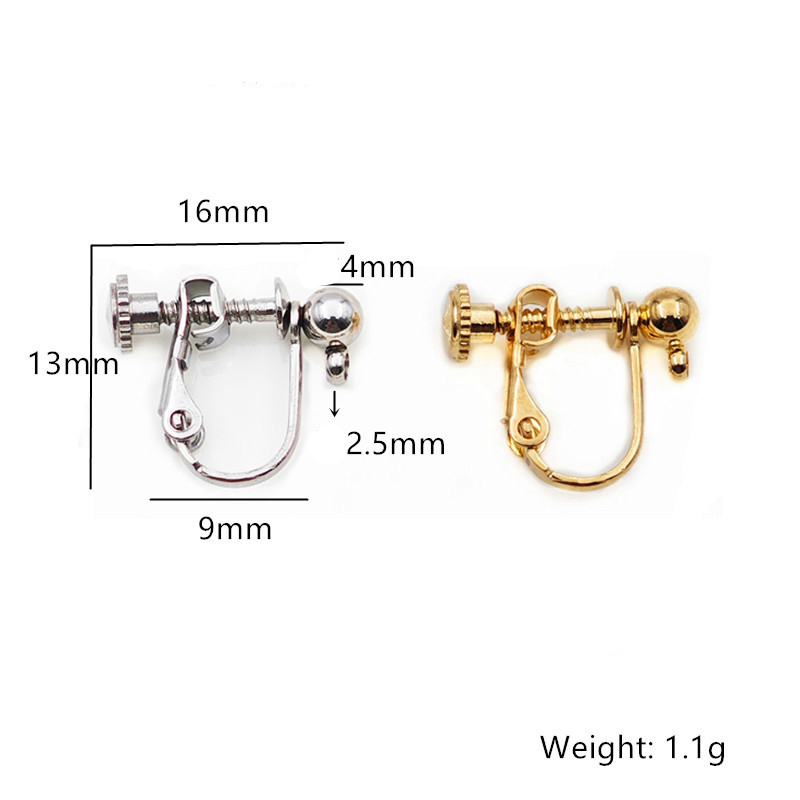 Screw ear clip welding 4mm bead cross seamless rin