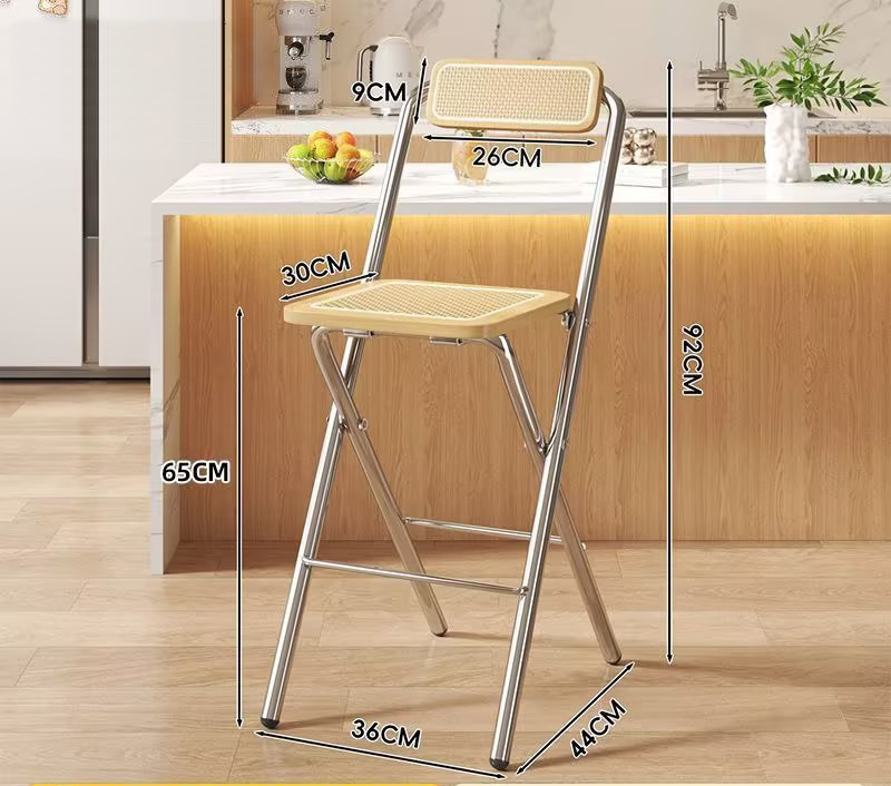 seat height 65cm log color rattan style