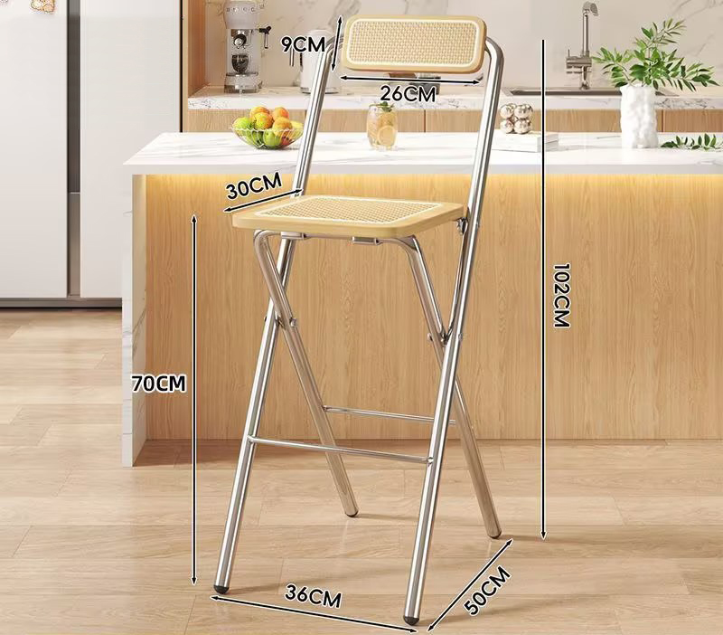 [seat height 75cm] log color rattan style