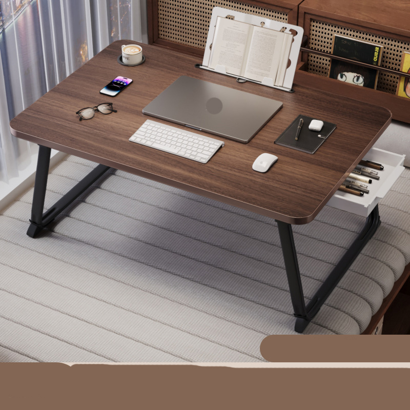 Extra large [walnut] card slot cup holder   drawer bookshelf 70*48*32cm