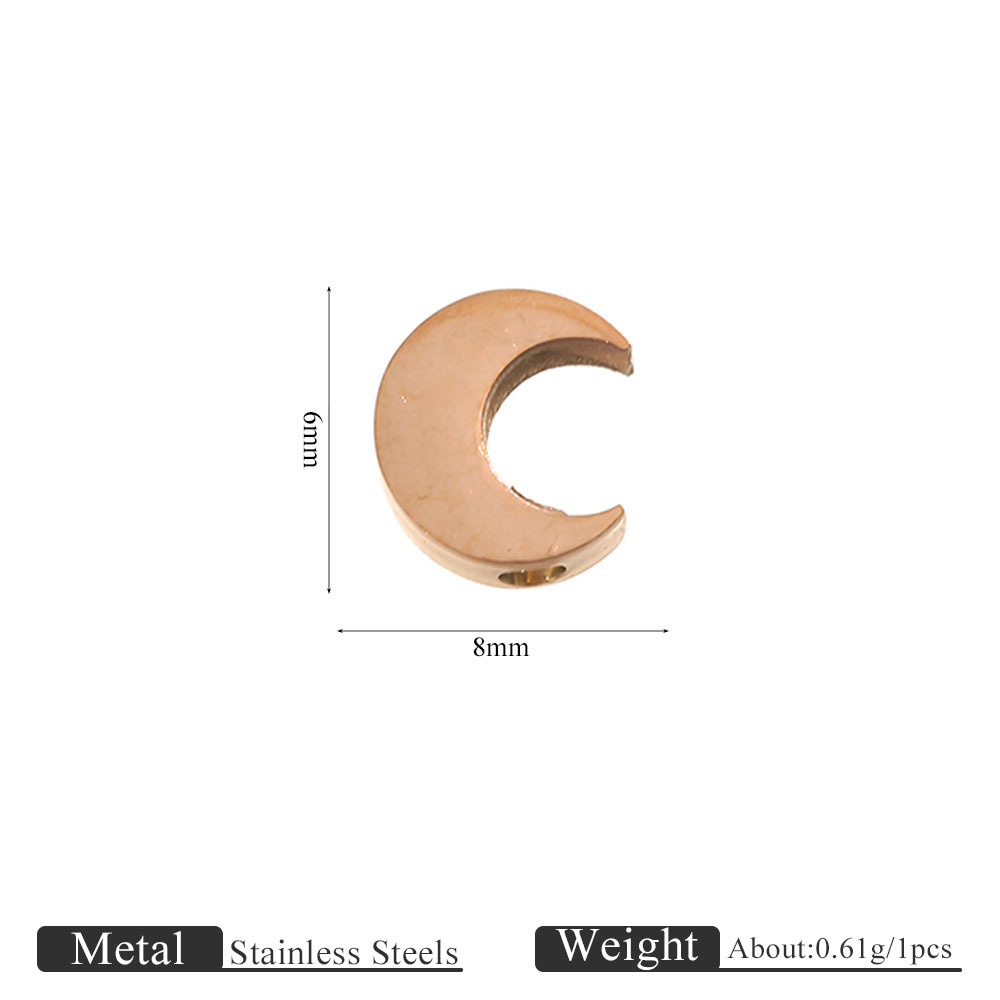 2:Jc879-rg rose gold moon pendant