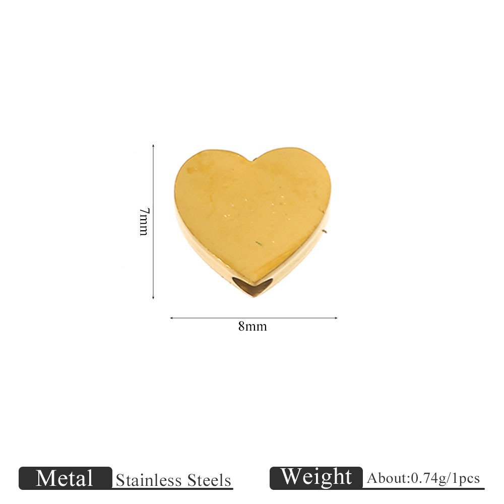 3:Jc880-g2 golden love vertical hole pendant