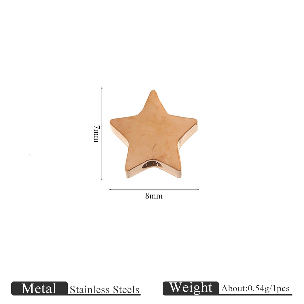 4:Jc908-rg rose gold five-pointed star pendant