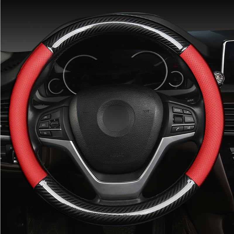 Carbon fiber red-round