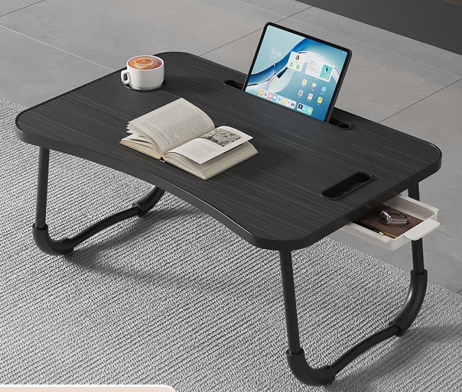 one-piece [all black with brushed edges   drawers]   all black non-slip legs