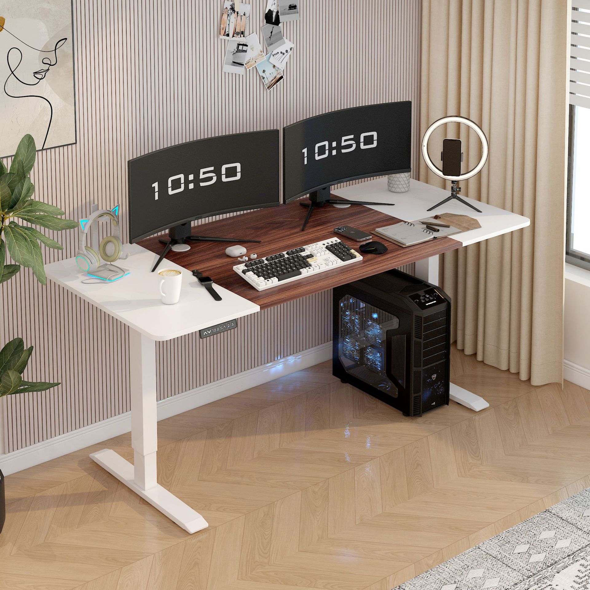 Walnut color   white 160*60* (73*118)
