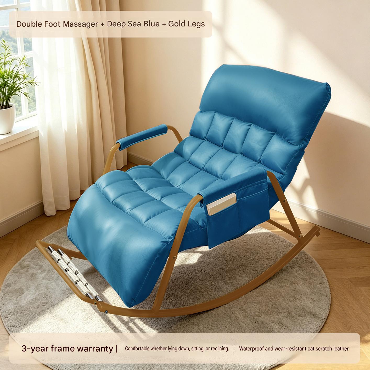 Deep sea blue   double foot massage model - golden legs: waterproof