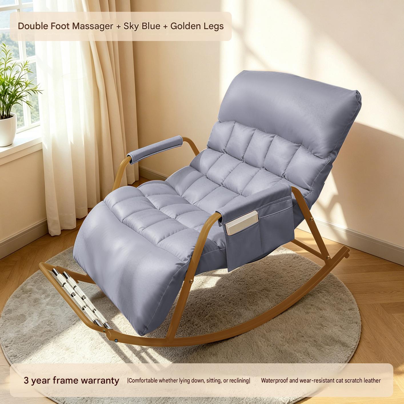 [sky blue   double foot massage model - golden legs] waterproof and wear-resistant