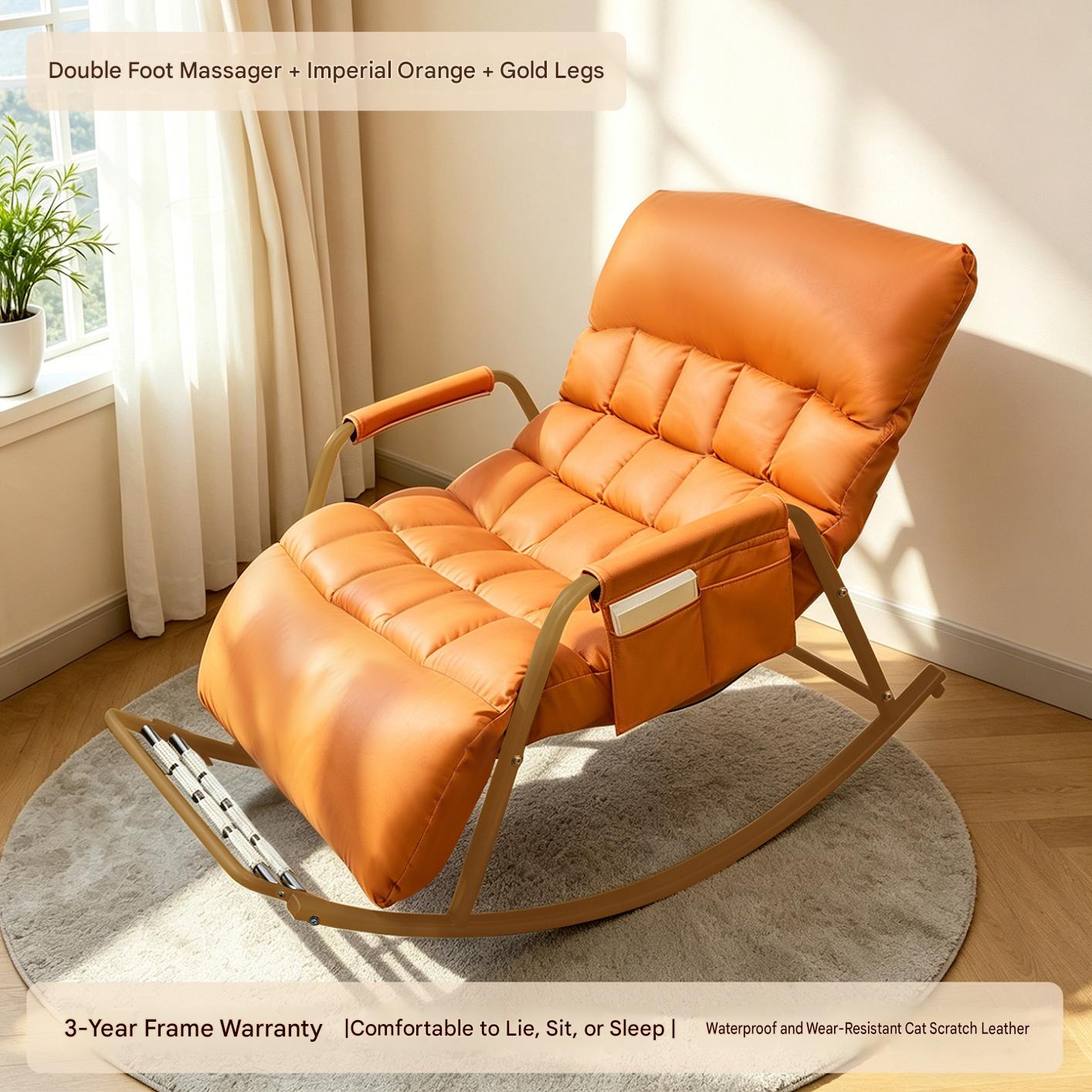 [imperial concubine orange   double foot massage model - golden legs] waterproof and wear-resistant