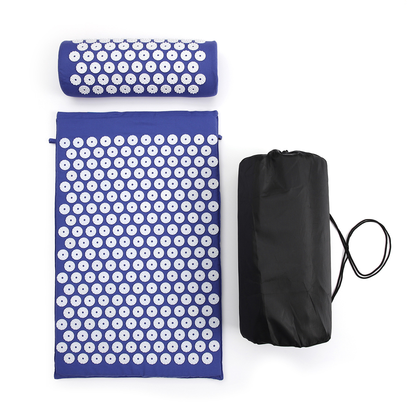 Dark blue mat   pillow storage bag