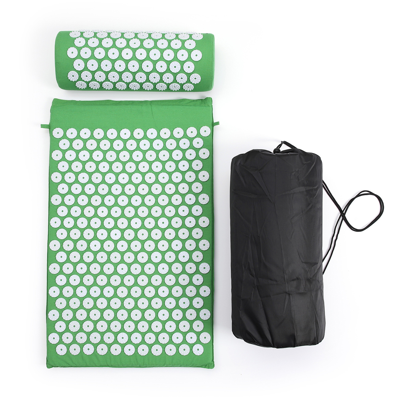 Grass green mat   pillow   storage bag