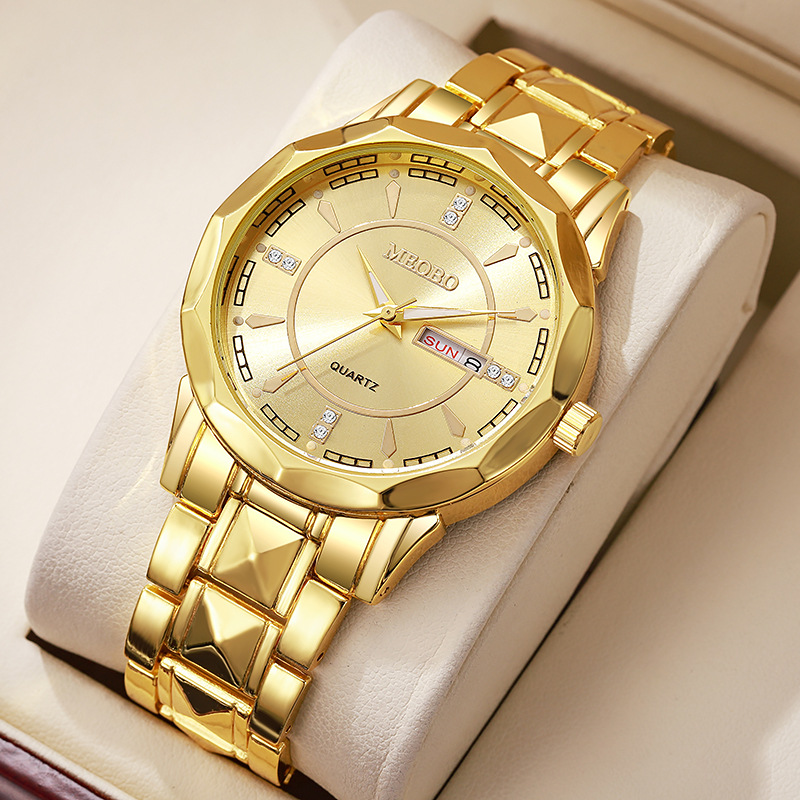 1:Golden gold plate diamond face