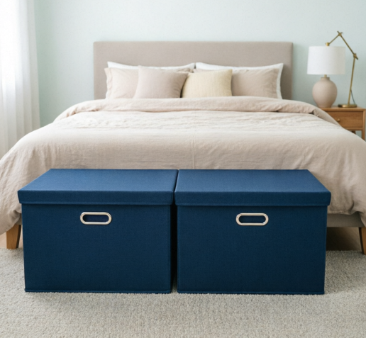 navy blue 2pcs  Large size (46*36*28cm)