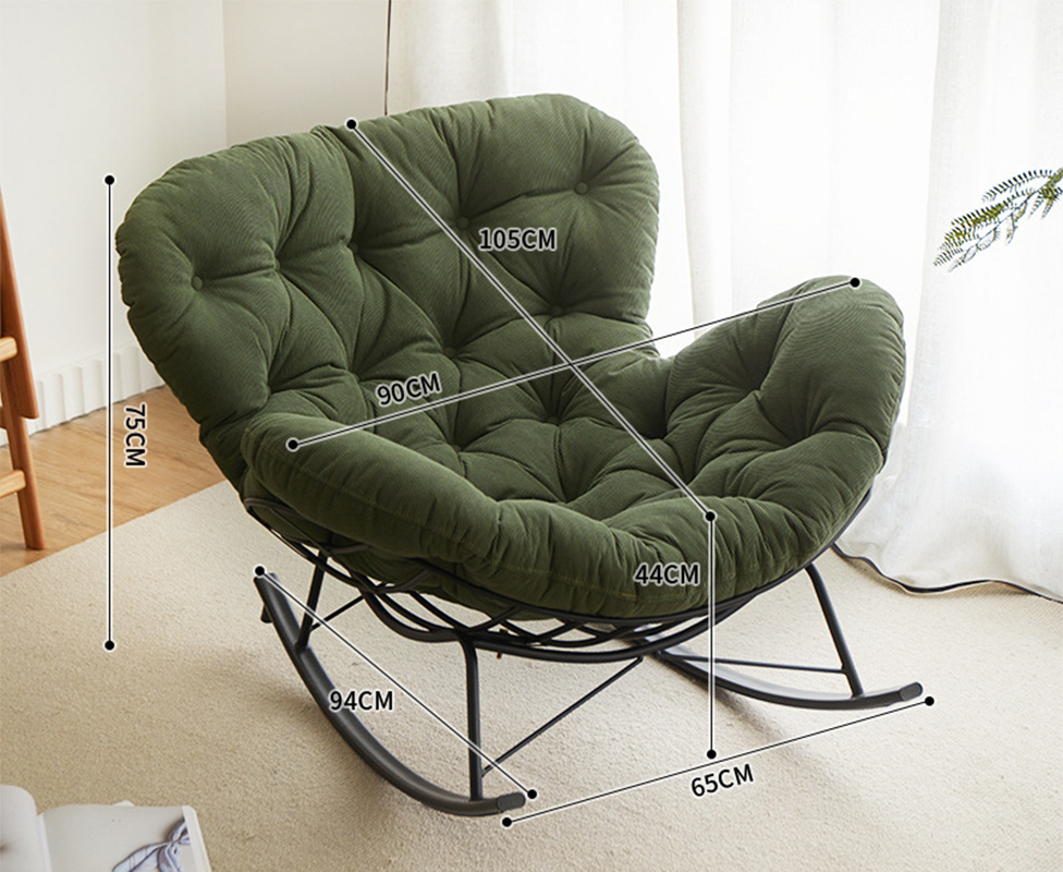 [dark green-corduroy]-single chair