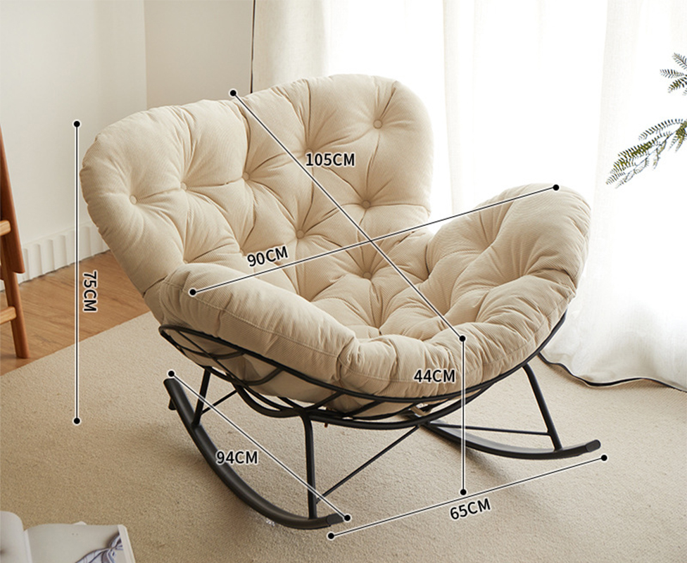 [off-white-corduroy]-single chair