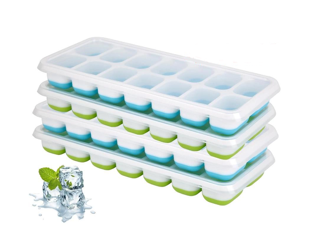 A set of 2 blue and 2 green