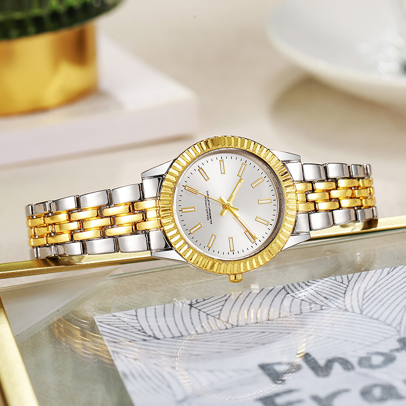 6:Gold and white plate