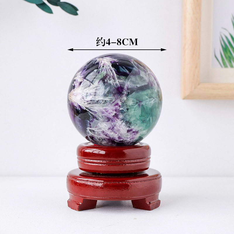 2:Feather fluorite ball