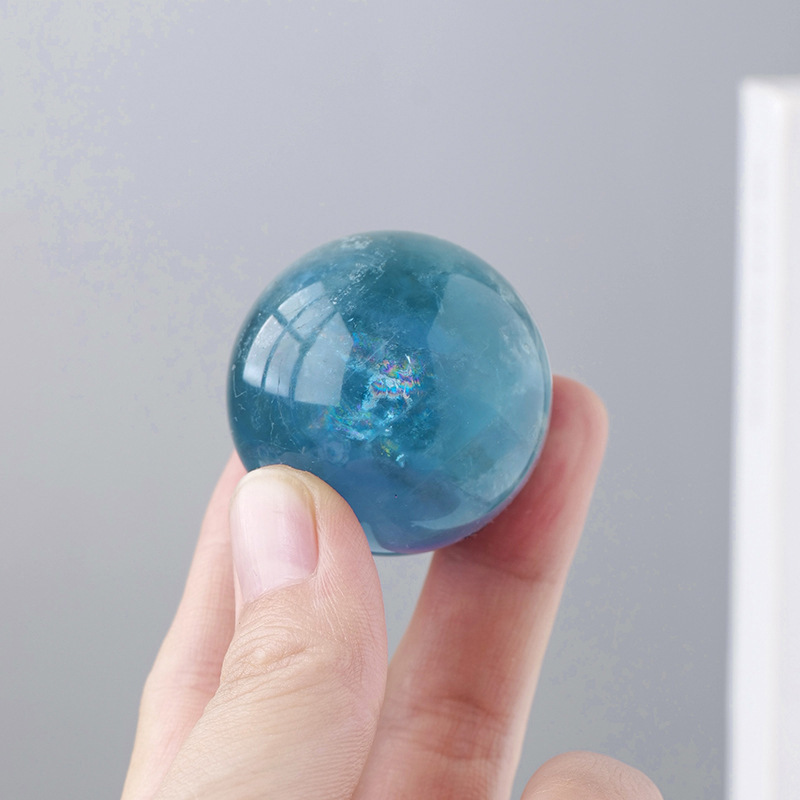 3:Blue fluorite ball