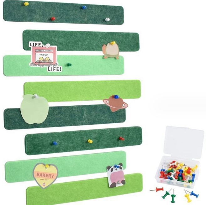 8 pieces of green color (light green emerald green)