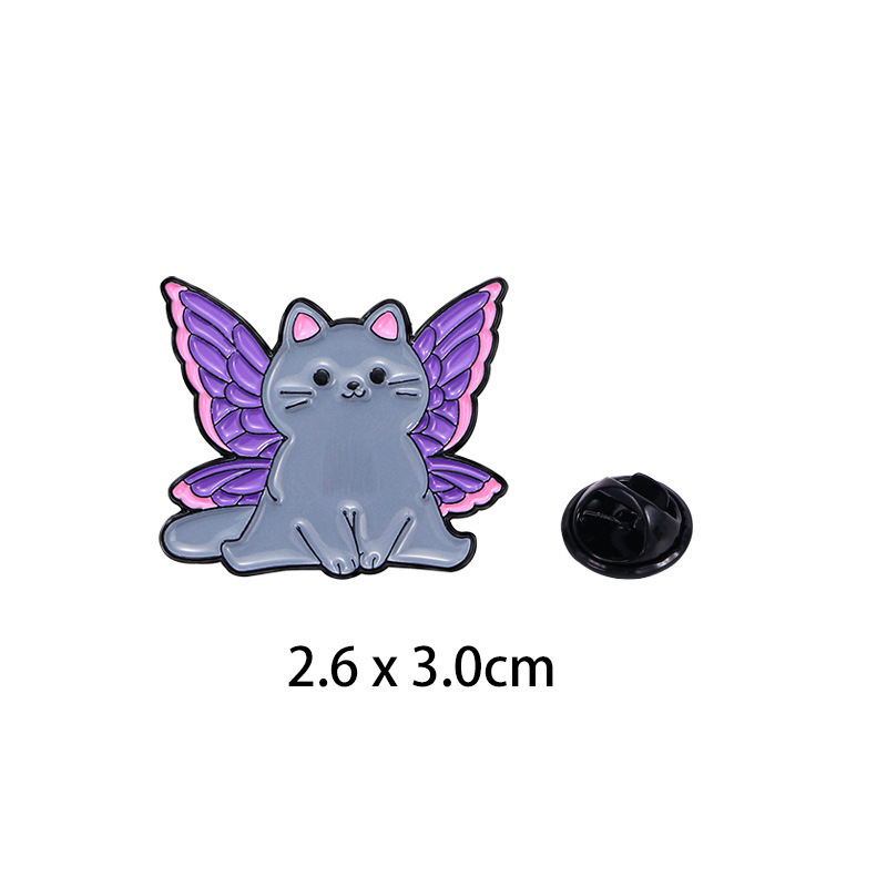 2:Pink and purple butterfly cat