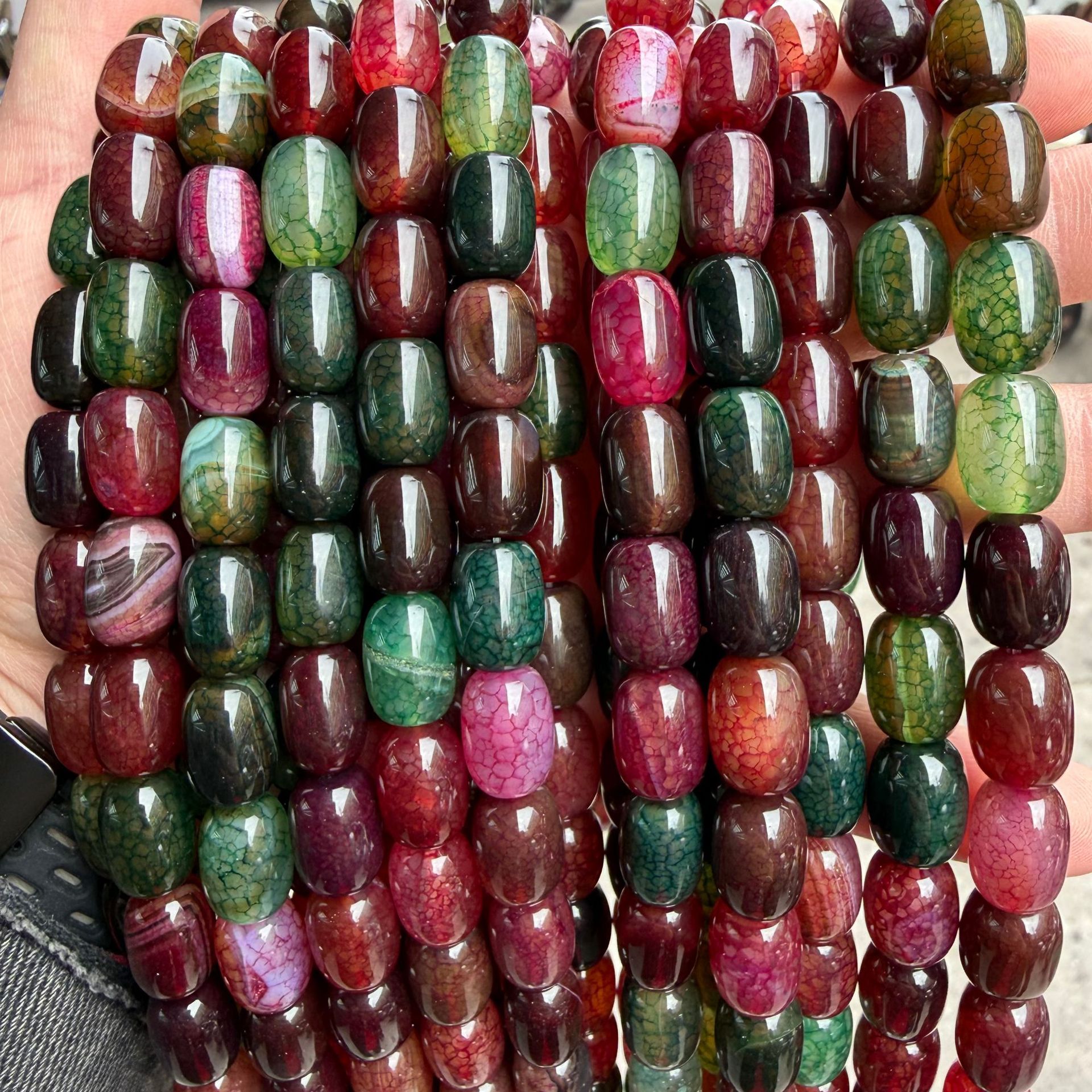 18:Watermelon tourmaline agate