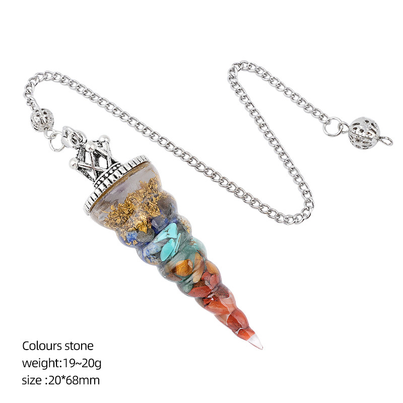 10:Colorful stone pendulum
