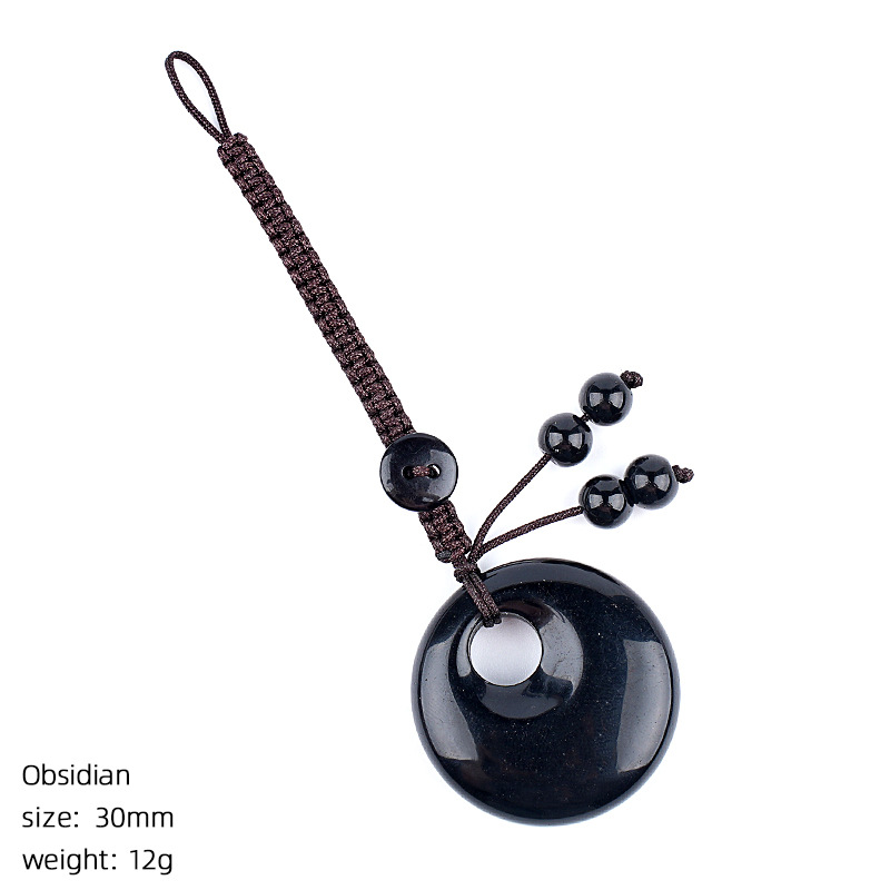 4:Obsidian pendant