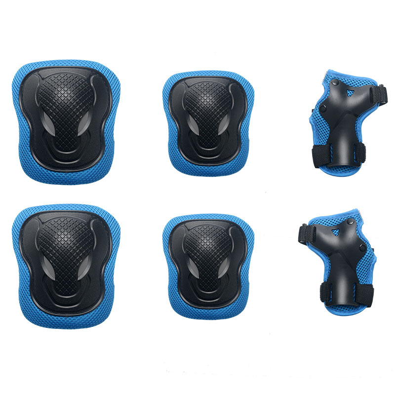 Blue protective gear six-piece set