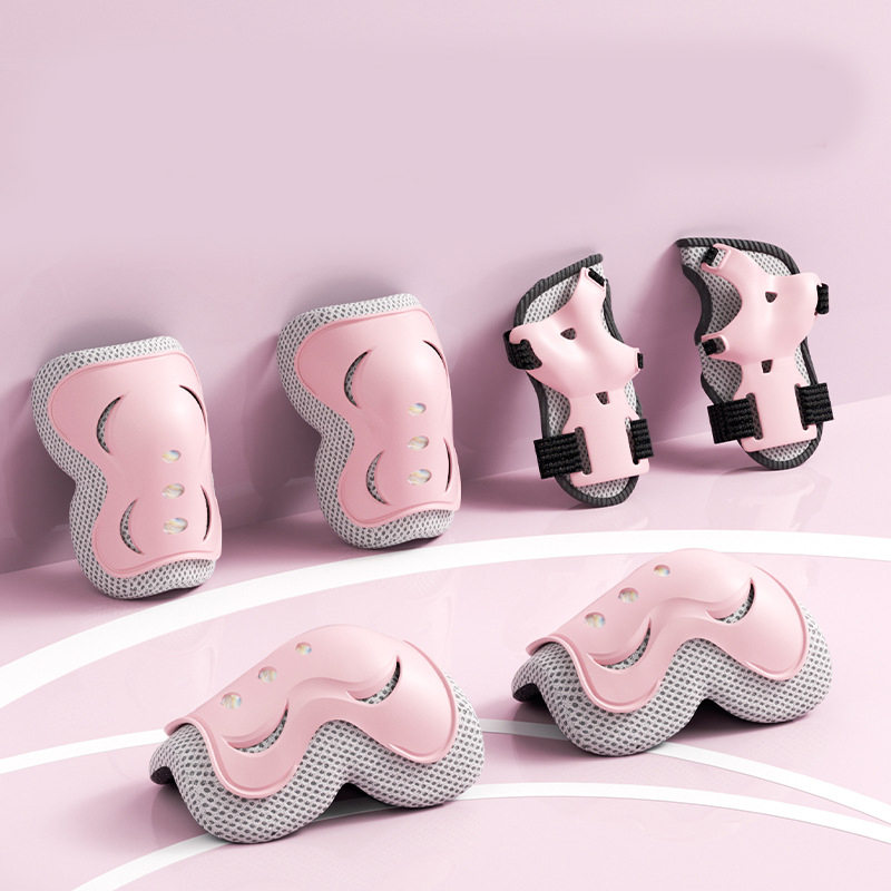 Little meow powder [six-piece protective gear set] comfortable and breathable