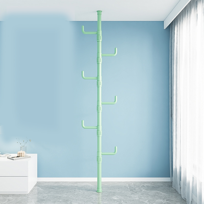 Green single pole   5 hooks
