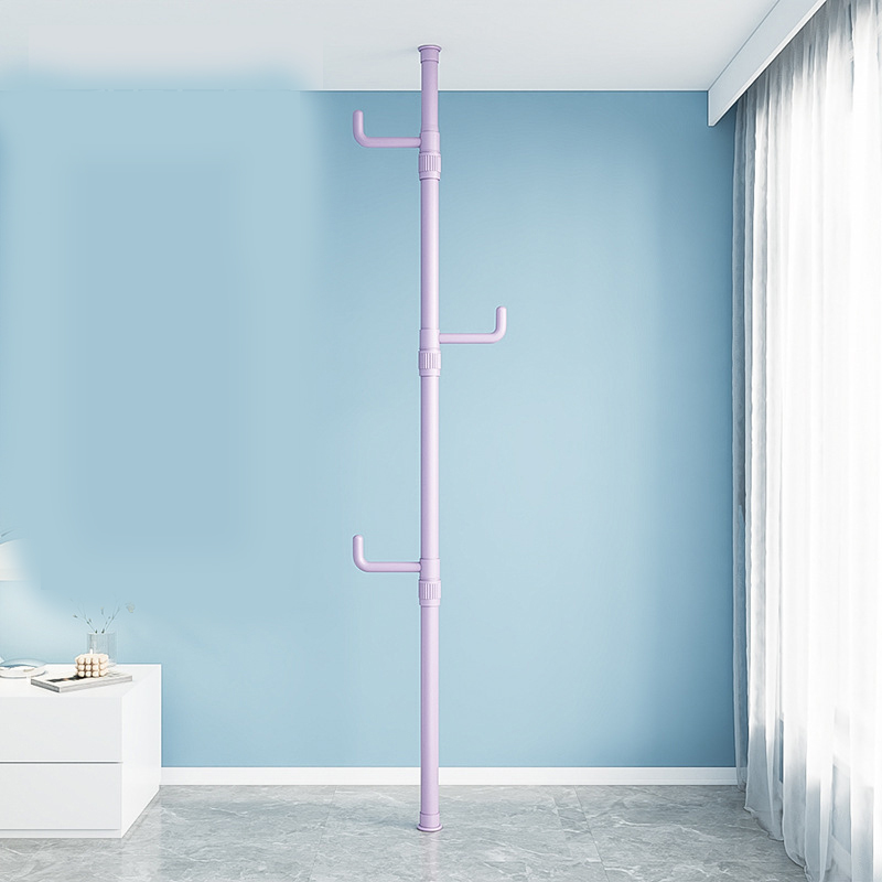 Purple single rod   3 hooks