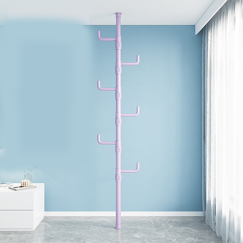 Purple single rod   6 hooks