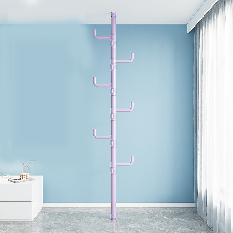 Purple single rod   8 hooks