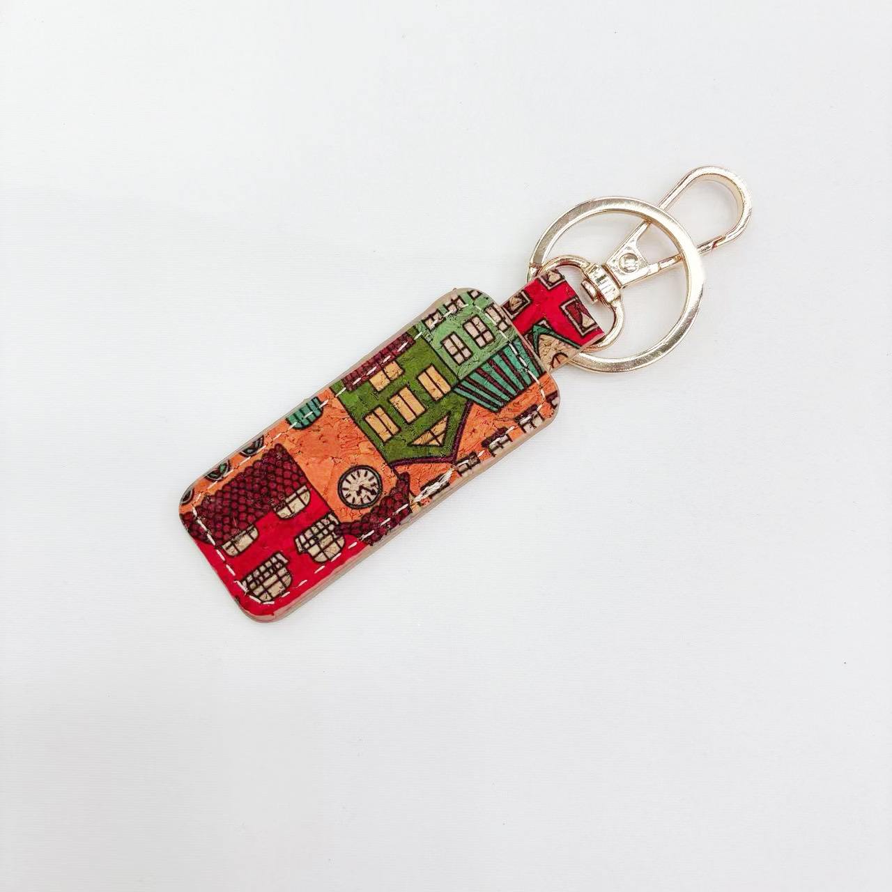 11*2.8cm Rectangular keychain house style