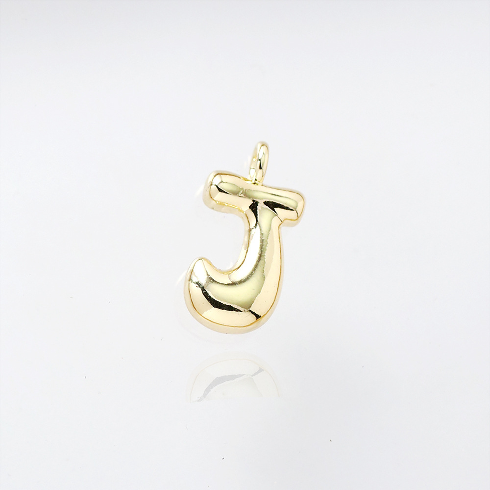 10:Letter pendant-j (gold)