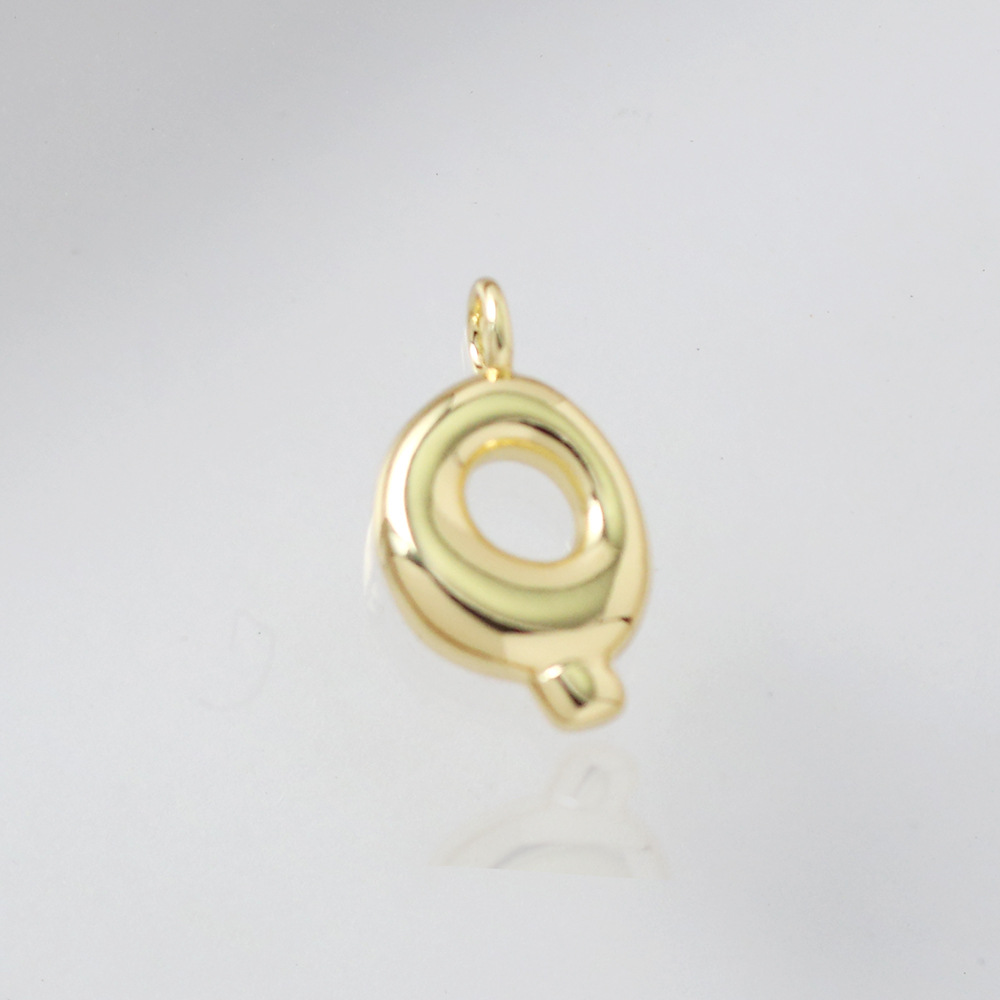 17:Letter pendant-q (gold)