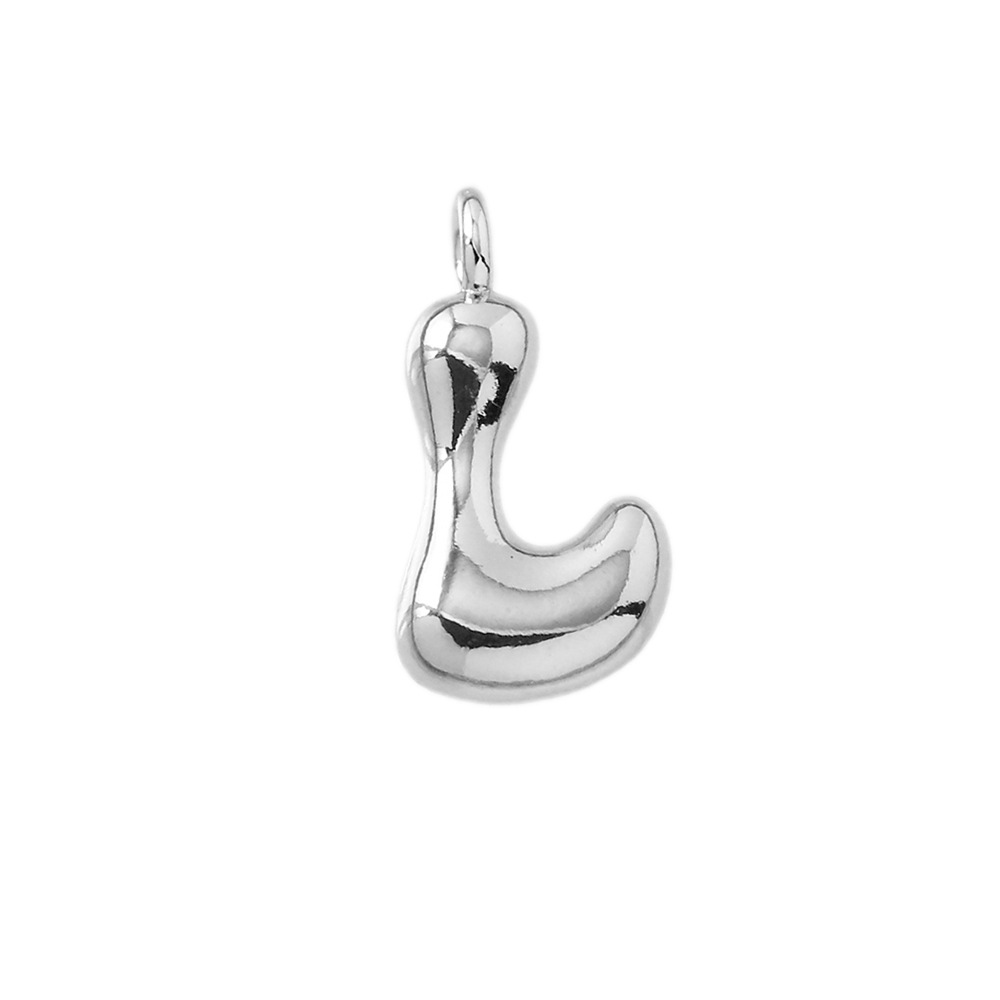 38:Letter pendant-l (silver)