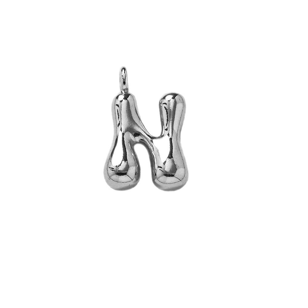 40:Letter pendant-n (silver)