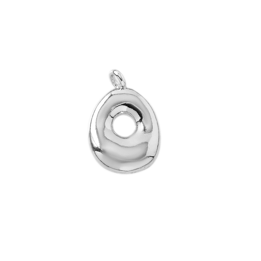 41:Letter pendant-o (silver)