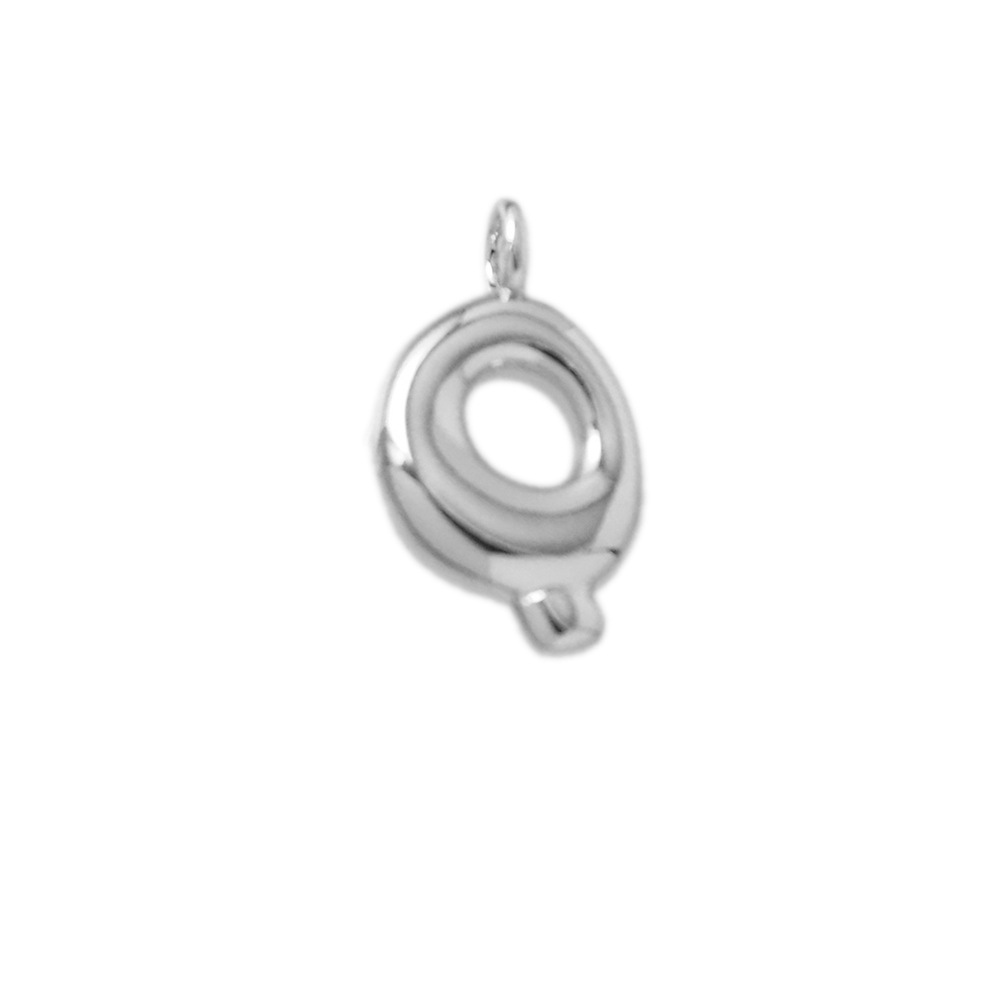 43:Letter pendant-q (silver)