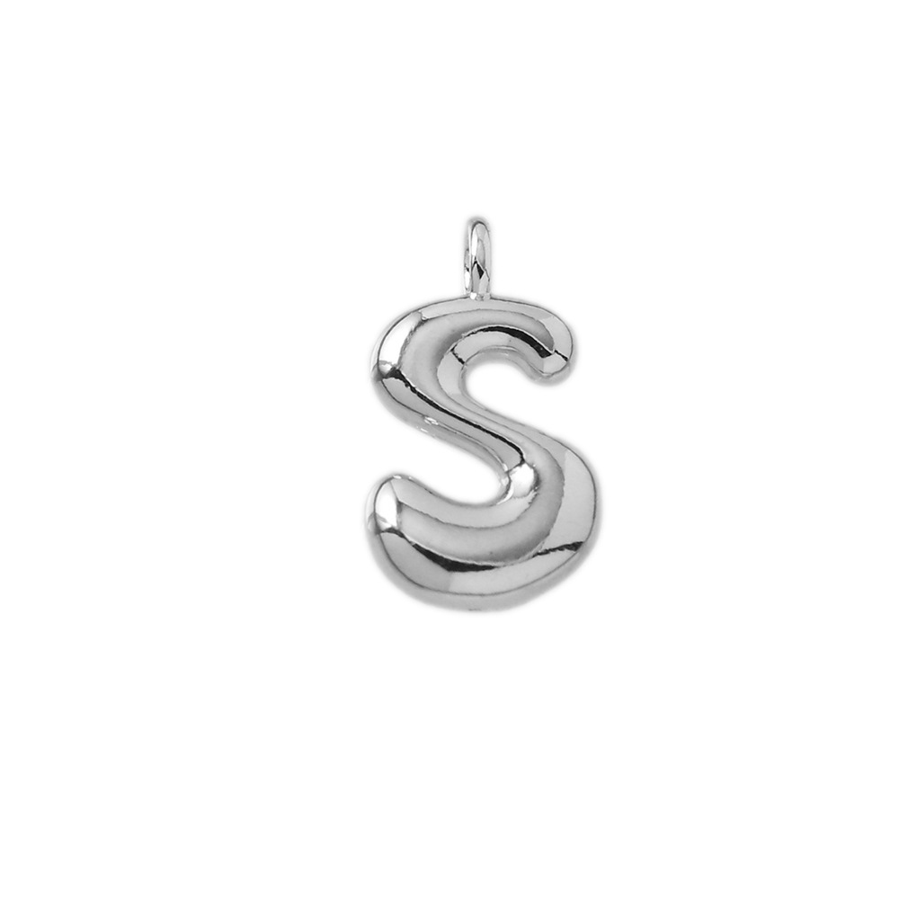 45:Letter pendant-s (silver)