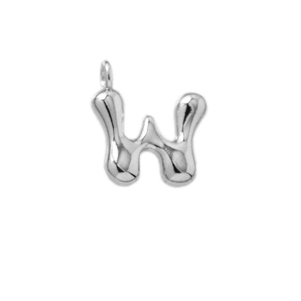 49:Letter pendant-w (silver)
