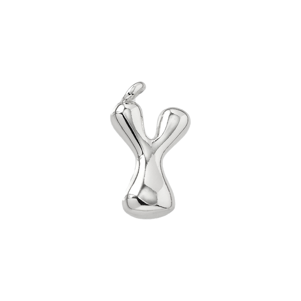 51:Letter pendant-y (silver)