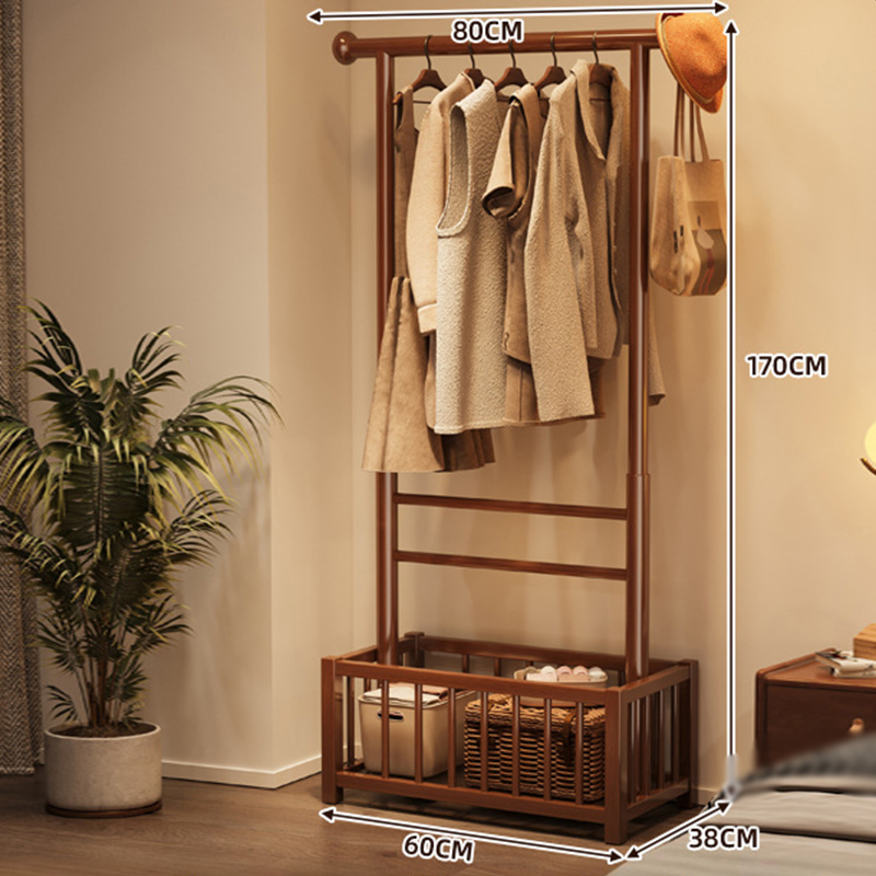 Coat rack 60 walnut color