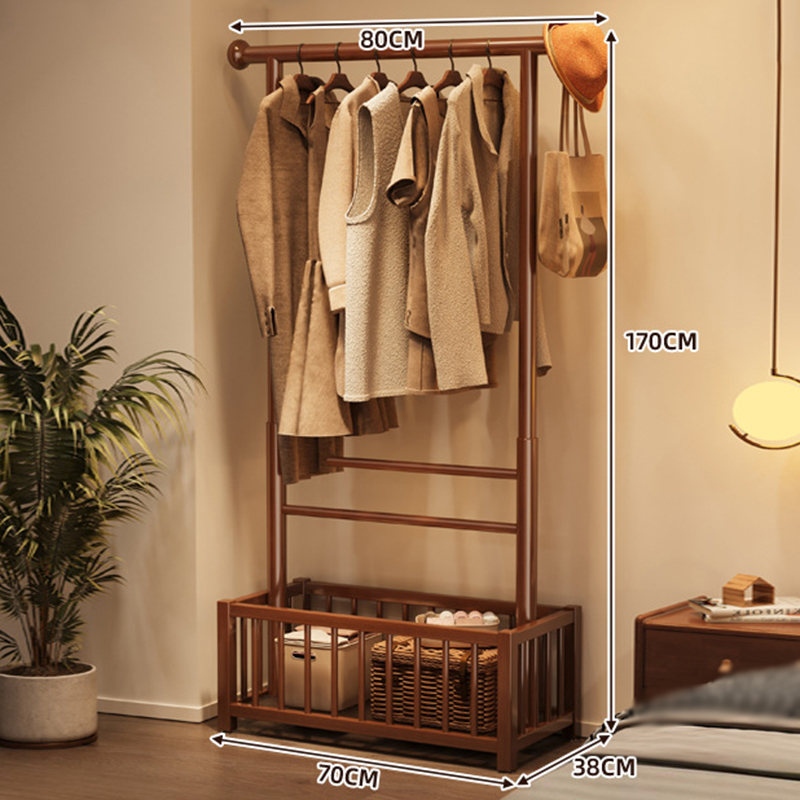 Coat rack 70 walnut color
