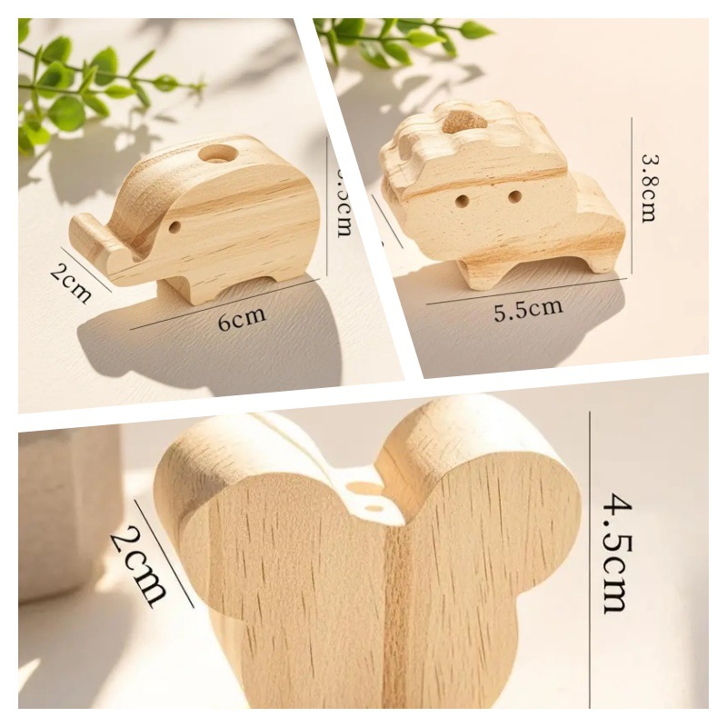 Diffusing wood: baby elephant   baby lion   mickey