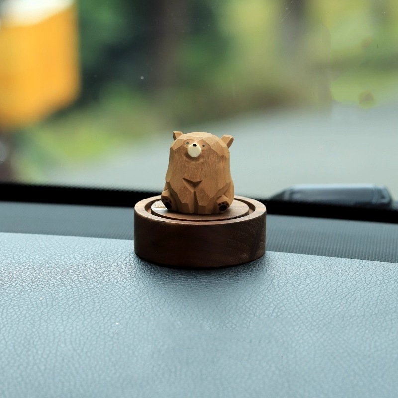 Brown bear   round base