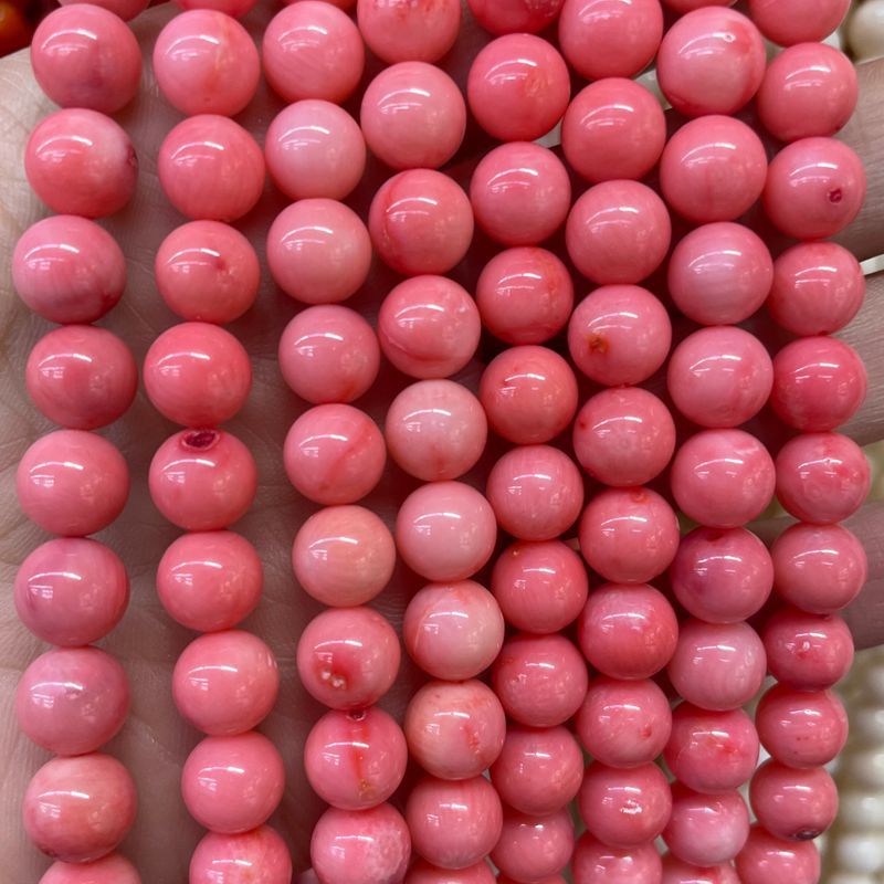 4:Dyed pink coral [about 8-8.2mm]
